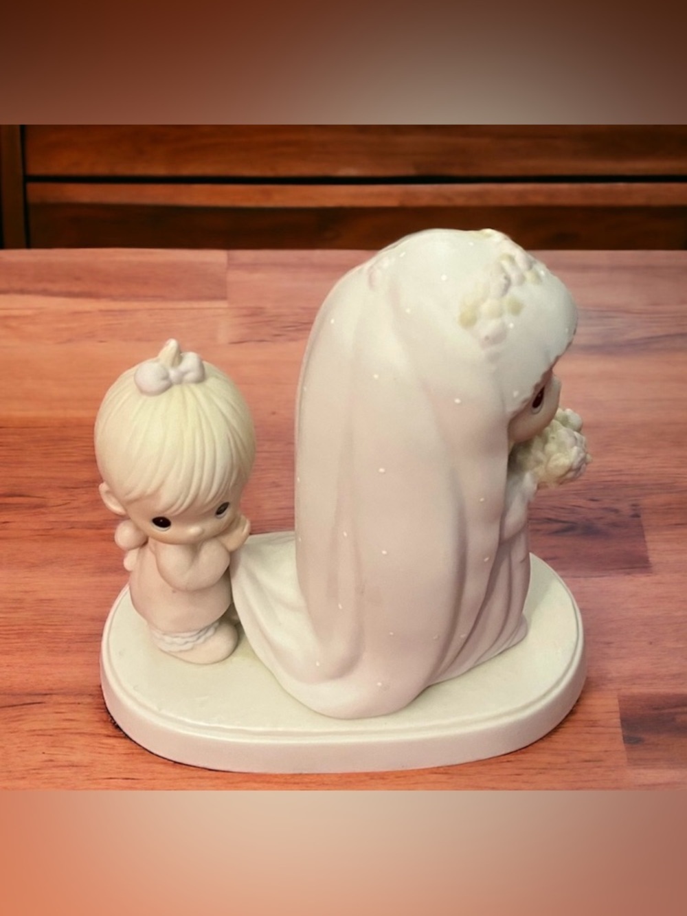Vintage Precious Moments Figurine God Bless The Bride 1983 Wedding Collectible